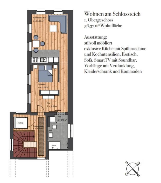 Wohnen Am Schlossplatz Oldenburg Bilik gambar